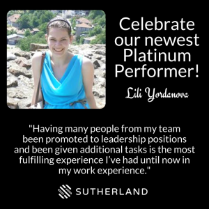 Lili Yordanova Sutherland Platinum Performer