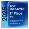Sutherland Bulgaria is #1 BPO Employer in the WhereWeWork ranking